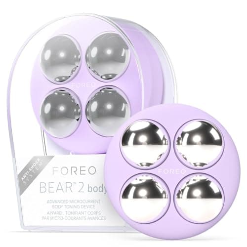 Image of FOREO BEAR 2 Body Sculpting Body Massager Advanced Microcurrent Anti Cellulite and Lymphatic Drainage - Firming, Shaping - Massage Device - Lavender
