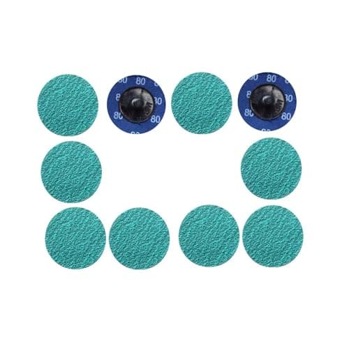 Image of MiJunHD 3inch 75mm Zirconia Sanding Discs, 10Pcs 80Grit Quick Change Abrasives Grinding Disc for Surface Finish Grind Polish Burr Rust Paint Removal