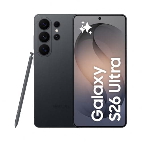 Image of Samsung Galaxy S26 Ultra AI Phone, Privacy Display, Snapdragon AP, 200MP Camera, 12 GB Memory, 512 GB Storage, 5000 mAh Battery, Galaxy AI, Black, 3 Year Extended Warranty (UK Version)