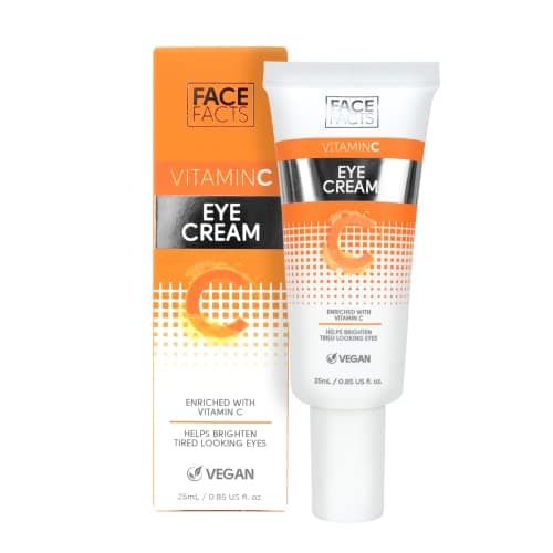 Image of Face Facts Vitamin C Eye Cream | Antioxidant-rich Vitamin C + Glycerin | Hydrate + Brighten Eyes |Vegan | 25ml