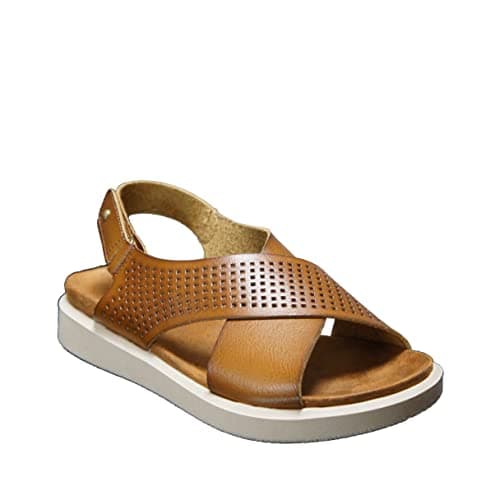 Image of IVACHY Women's Summer Comfy Wide fit Everyday Relaxing Causal Ankle-Strap Stripes Simple Slingback Flat Sandals Size UK