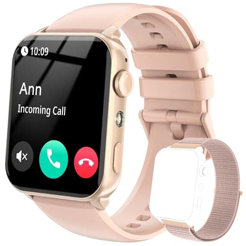 Image of IOWODO Smart Watch for Women (Answer/Make Calls，1.91" HD Fitness Watch with Flashlight/Step Counter/110+ Sport Modes/Heart Rate/Sleep Monitor/SpO2/IP68 Waterproof/Tracker，Smartwatch for Android iOS