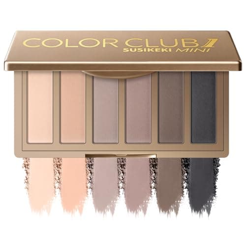 Image of SUSIKEKI 6 Colors Mini Eyeshadow Makeup Palette Neutral Nude Smoky Eye Shadow Taupe & Brown Matte Make Up Pallet with Mirror Highly Pigmented Long Lasting Waterproof Travel Size Gift Kit 01