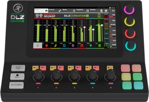 Image of Mackie DLZ Creator XS Adaptive Digital Mixer for Podcasting, Streaming and YouTube with User Modes, Mix Agent Technology, Auto Mix, Onyx80 Mic Preamps