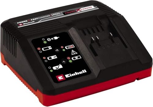 Image of Einhell Fast Battery Charger 4A Power X-Change, Battery Monitoring and Intelligent Charging, Universally Compatible With All Einhell 18V PXC Lithium-Ion Rechargeable Batteries