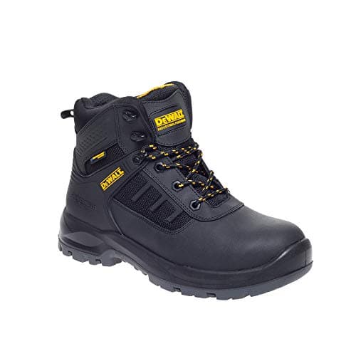Image of DEWALT Douglas Mens Safety Boots, Waterproof, Steel Toe Cap, Heat Resistant, Safety Boot Black UK10 (EU44)