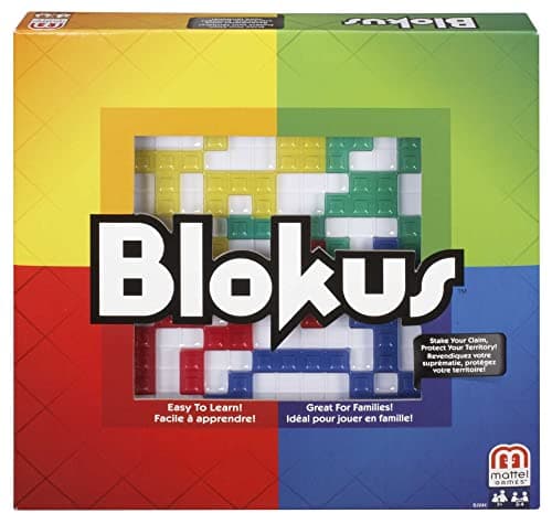 Image of Mattel Games Blokus, Family Board Game for Kids and Adults for Party Game Night, Strategy Game, Engaging Gift for Kids, 2 to 4 Players, Ages 7 and Up, BJV44