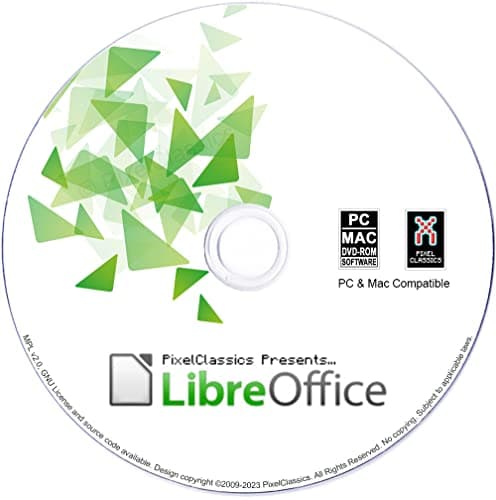 Image of LibreOffice Office Suite 2026 on CD Disc | Compatible with Microsoft Office Word, Excel & PowerPoint for Home Student Business | One Time Purchase, Lifetime License & Free Updates | Windows PC & Mac