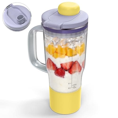 Image of 26oz Blender Cup Replacement for Ninja BlendBOSS, Travel Tumbler with Sip & Seal Lid, Compatible with Ninja DB301 DB351 Blender (Lavender Lemonade)