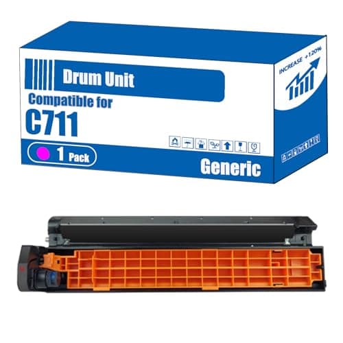 Image of Compatible for Okidata OKI C711 Drum Unit C710 C711 C711dn Printers, High Yield 20000 Pages, Accurate Imaging Rich Colors (1 Pack Magenta)