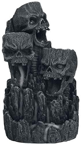 Image of Nemesis Now Skull Backflow Tower Incense Burner 17.5cm Black, Resin