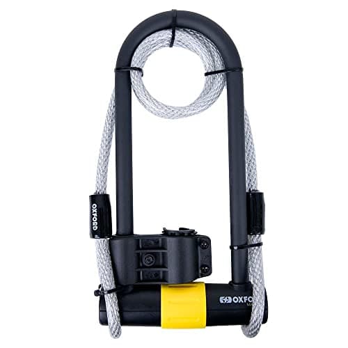 Image of Oxford Magnum Ultra Strong Motorcycle Duo U-Lock (170x340mm) with Bracket & Cable LK225