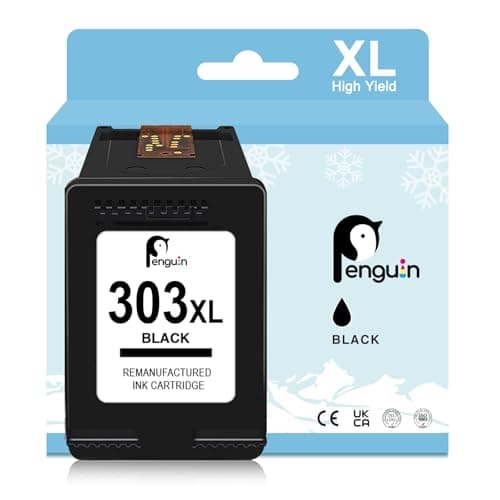 Image of Penguin 303XL for HP 303 Black Ink Cartridge Compatible with HP ENVY Inspire 7220e 7221e 7920e 7921e ENVY Photo 6220 6230 6234 7120 7134 7820 7834 TANGO X for 303 XL Printer Ink Replacement