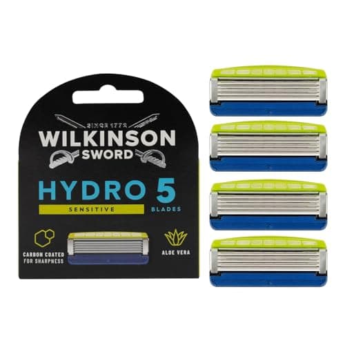 Image of Wilkinson Sword Hydro 5 Sensitive Razor Blades Refills 4 pack (packaging may vary)