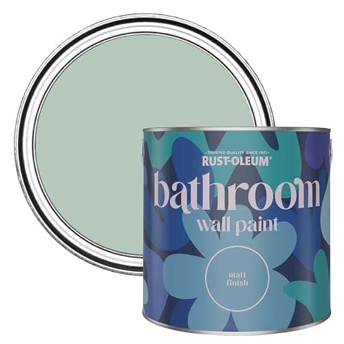 Image of Rust-Oleum Green Water-Resistant Bathroom Wall & Ceiling Paint - Leaplish 2.5L