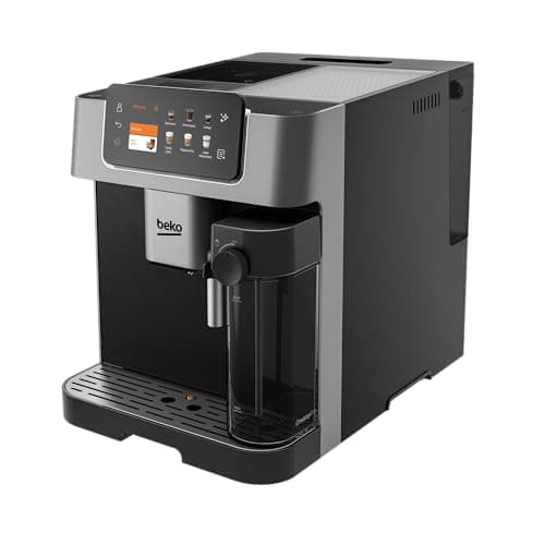 Image of Beko Bean to Cup Coffee Espresso Machine CaffeExperto CEG7348X | WiFi Connected | Milk Jug | TFT Colour Touch Screen Panel | 18 Coffee Options | Cold Brew | Fully Automatic, Silver
