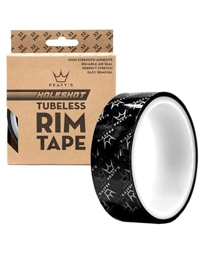 Image of Peaty’s Holeshot Tubeless Rim Tape - 10 Metre Roll, High-Strength Adhesive Bike Protection Tape, Air-Tight Seal, Puncture Resistant & Semi-Transparent for MTB, Road & Gravel Bike Tubeless Setup - 32mm