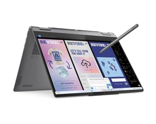 Image of Lenovo Yoga 7i 14" 2‑in‑1 Touchscreen Laptop with Pen | Intel Core Ultra 5‑226V | 16GB RAM | 1TB SSD | Intel Arc 130V Graphics | WUXGA 1920×1200 Display | Windows 11 Home | Luna Grey