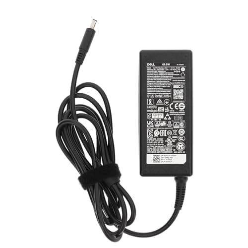 Image of 19.5V 3.34A 65W Slim Black Power Adapter with 4.5mm x 3.0mm Pin Size Charger Compatible with Part Numbers 450-AECO 43NY4 MGJN9 G6J41 UK