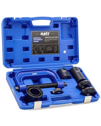 Image of Orion Motor Tech Ball Joint Separator, 10pc 4-in-1 Ball Joint Press & U Joint Removal Tool Set for Brake Anchor Pin, Heavy Duty Ball Joint Servicing Tool Ball Joint Removal Tool for 2WD 4WD Car, Blue