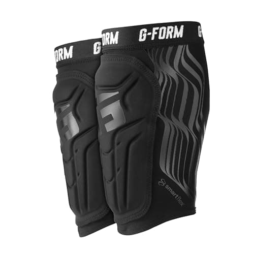 Image of G-Form V2 Soccer Shin Guards, Black/Gloss Black, Youth S/M