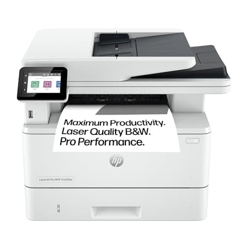 Image of HP LaserJet Pro MFP 4102fdw Multifunction Laser Printer, Black/White, WiFi, Fax, Automatic Double-Sided Printing, High Print Speed, Wolf Pro Security