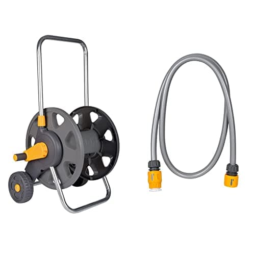 Image of Hozelock 60m Hose Cart without hose & Hose Connection Set