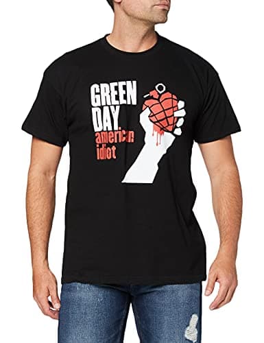 Image of Green Day Men's American Idiot Short Sleeve T-Shirt, Black, Medium