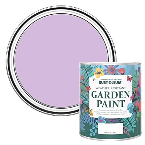 Image of Rust-Oleum Purple Mould Resistant Garden Paint in Matt Finish - Violet Macaroon 750ml