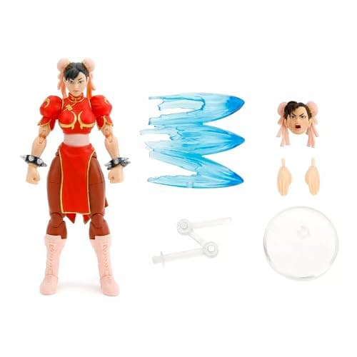 Image of Generic Chun Li Street Fighter II 6"" Action Figure (Exclusive RED outfit version)