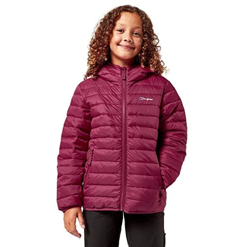 Image of Berghaus Kids' Kirkhale Baffle Jacket with Lightweight Insulation and Water Resistant Fabric, Kids' Winter Jacket, Hiking & Outdoor Recreation Clothing, Pink, Age 11-12