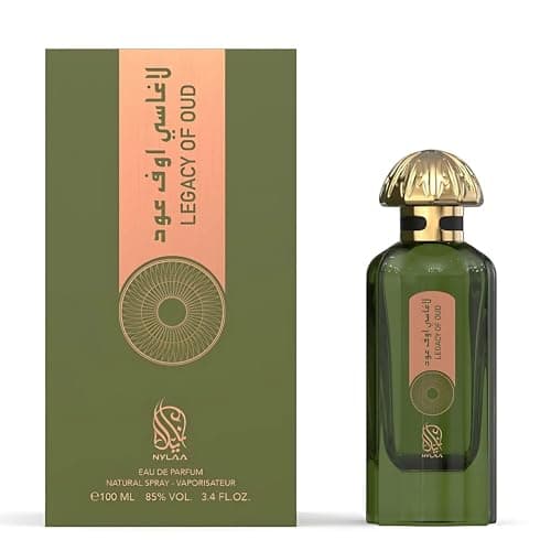 Image of Legacy of Oud 100ml Perfume for Women Men Eau de Parfum Spray- Nylaa Oriental Floral Perfume Blend of Oud Rose with Amber Musk
