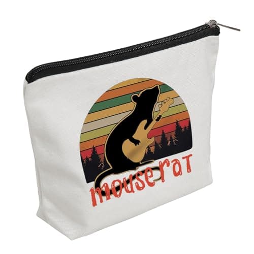 Image of WZJHCL Mouse Rat Makeup Pouch Bag Andy Dwyer Storage Pouch Bag Parks Movie Inspired Zipper Pouch Shop Rat Survival Kit, Mouse Rat, Fashion
