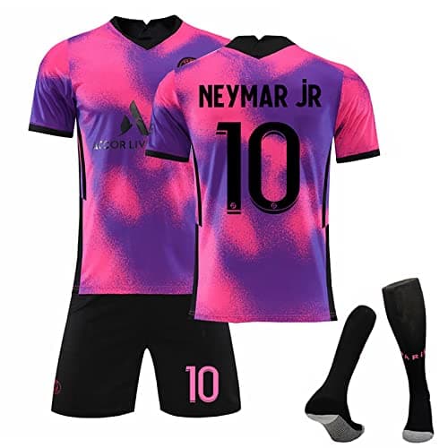 Image of Generic Kids Football Kit 24/25 Home/Away Boy's Soccer Jerseys, Shorts and Socks Set for Boys Age 10-11