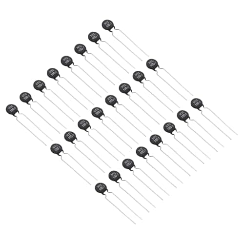 Image of PATIKIL NTC Thermistors Resistors, 24Pcs 10 Ohm NTC10D-7 High Sensitivity Inrush Current Limiter Negative Temperature Coefficient Thermistor Temperature Sensor for Measuring Temperature