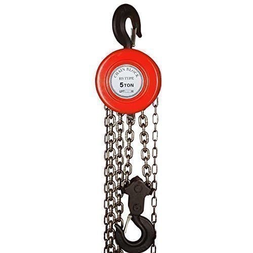 Image of KATSU Tools 5 Ton 3M Chain Block Hoist Garage Car Engine Heavy Load Lifting Tool 181745