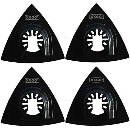 Image of XXGO 4 Pcs 90mm 3.5 Inch Triangle Hook & Loop Oscillating Multitool Sanding Pads No.XG9004U