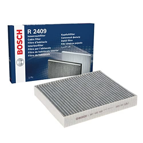 Image of Bosch R2409 Activated Carbon Cabin Filter, Replacement Filter - Against Unpleasant Smells, Pollen and Dust for Cleaner Air Inside the Vehicle