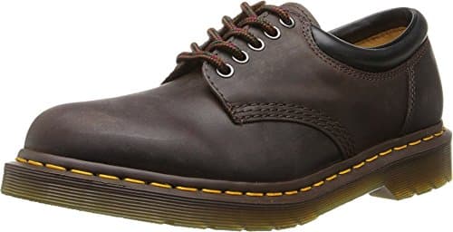 Image of Dr. Martens Men's 5 Eye Shoe Oxford, Dark Brown Crazy Horse, 4 UK