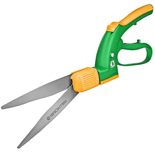Image of GRÜNTEK Grass Shears Swift 380 mm – Comfort Lawn Shears with 360° Rotating Teflon-Coated Blade | Ergonomic Grip | Lightweight Garden Trimmer | 21-Day Money-Back Guarantee