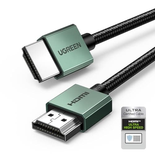 Image of UGREEN HDMI 2.1 Cable Certified 10K 8K 4K 1440P 240/165/144/120Hz eARC Dolby Atmos Vision HDR 48Gbps Ultra High Speed HDCP 2.3 Compatible with PS5/4 Xbox Series X/S Laptop TV Soundbar Game Monitor(1M)