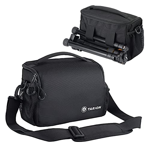 Image of TARION Small Camera Sling Bag - DSLR/Mirrorless Messenger BagCompact Crossbody Bag Shoulder Photography Bags for Photographers with Tripod Holder TSBS