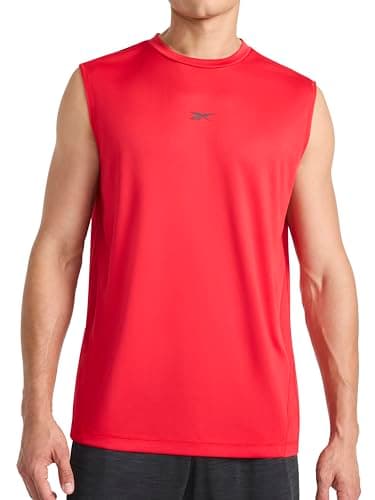 Image of Reebok Apparel Mens Compete Muscle Performance Crewneck T-Shirt, Vector Red, Large