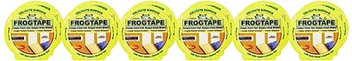 Image of Frog Tape 207255.16 Yellow Delicate Surface Painters Masking Tape 36mm x 41.1m, Pack of 16