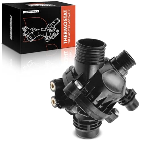 Image of Frankberg Engine Coolant Thermostat Compatible with 1 Series E81 E87 E88 E82 2005-2013 3 Series E90 E93 E92 E91 2004-2013 5 Series E60 E61 2003-2010 Replace# 11537549476