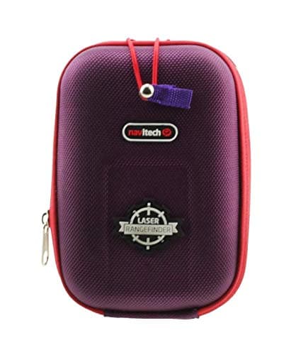 Image of Navitech Purple EVA Rangefinder Hard Case/Cover With Carabiner Clip Compatible With The Laser Link RH2 Range Finder/LaserWorks LW1000PRO / LaserWorks LW1000SPI