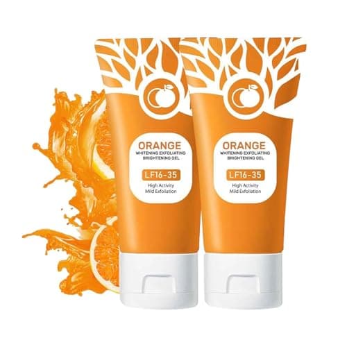 Image of Natural Orange Exfoliating Gel, Purifying Enzymes Face Scrub for Exfoliating, Dry Skin, Mens, Womens, Vegetarian, Cruelty-Free, Deep Nourishing for Dry & Hydrating