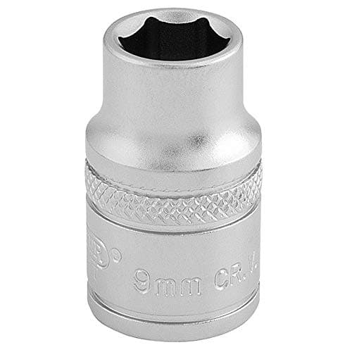 Image of Draper 16534 3/8-Inch Square Drive 6 Point Metric Socket, 9mm Size , Blue