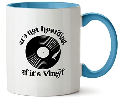 Image of Hippowarehouse It's not Hoarding if It's Vinyl Printed Mug Various Colour Options Ceramic Cup Kitchenware 11oz