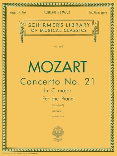 Image of Wolfgang Amadeus Mozart Piano Concerto No. 21 In C Major K.467 (Two P (Schirmer's Library of Musical Classics): Schirmer Library of Classics Volume ... of Music Clubs 2024-2028 Piano Duets